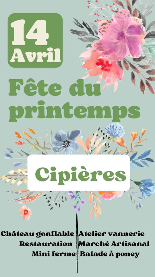 fête du printemps Cipières avril 2024